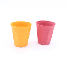 Boire une tasse de café réutilisable bouche ronde en fibre de bambou tasses et soucoupes Drinkware tasse à café respectueux de l&#39;environnement 3000 pièces